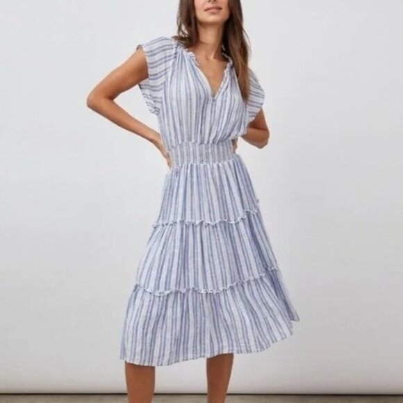 Rails Amellia Midi Dress in New Haven Stripe - Picture 1 of 13